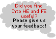 Did you find Into HE and FE useful? Please give us your feedback!